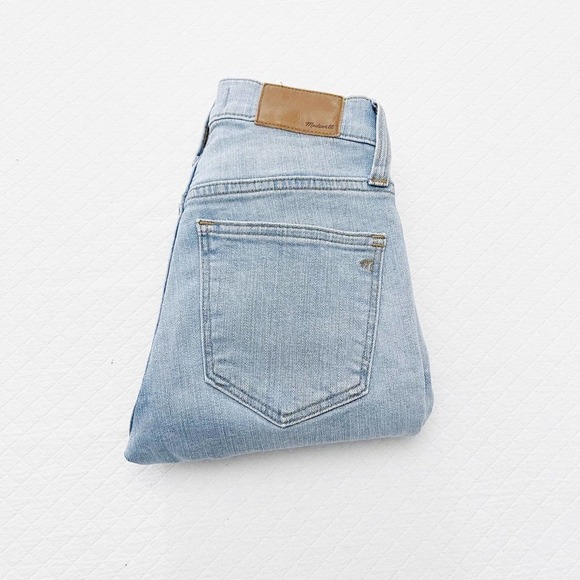 Madewell 9" High Rise Skinny Denim Jeans Button Fly Light Wash SZ23 - Picture 8 of 9